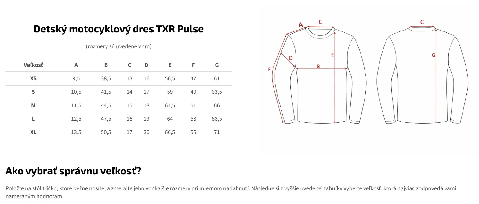 TXR Detský motokrosový dres Pulse čierny XL